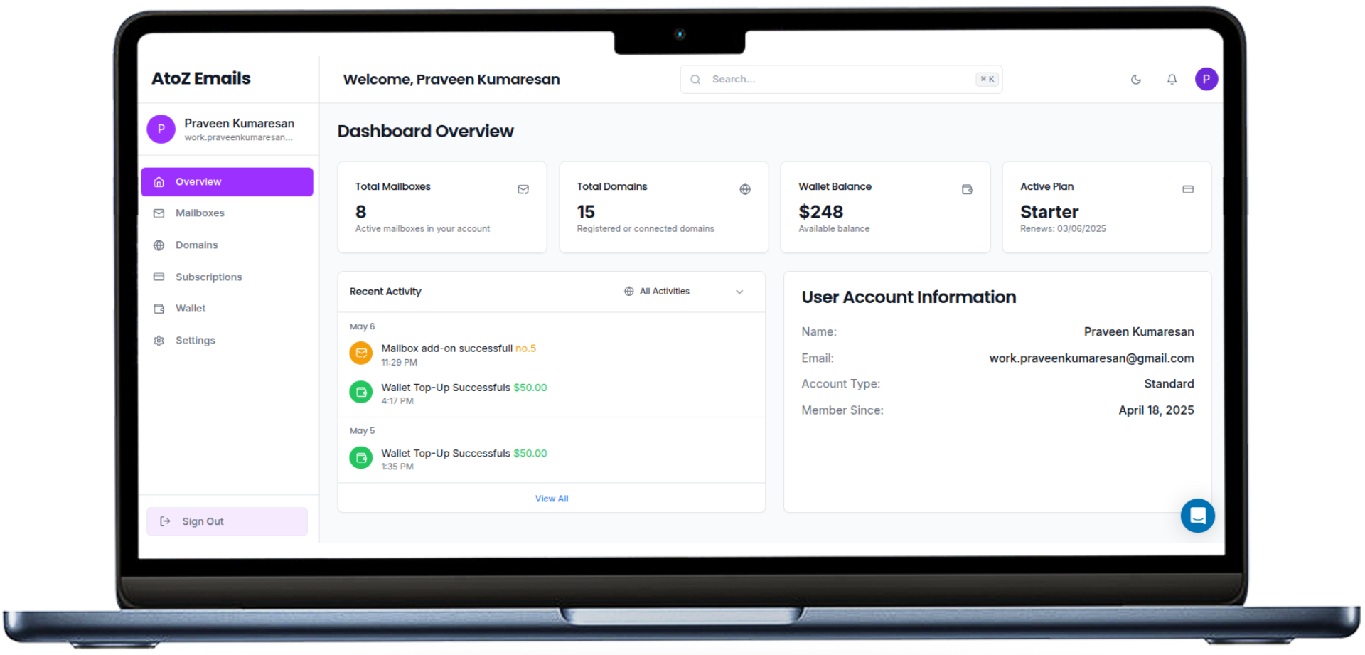 AtoZ Emails — Managed Communications Infrastructure for Modern Businesses